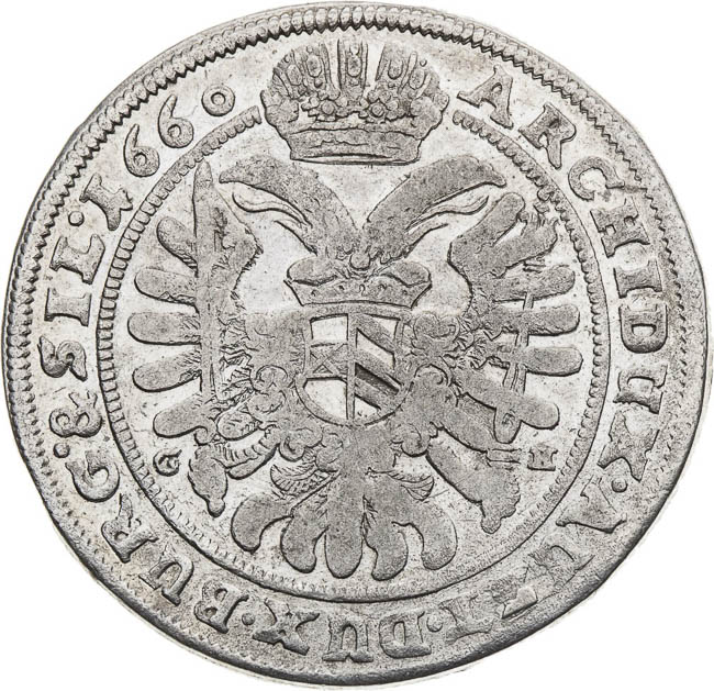 XV Kreutzer 1660 - back