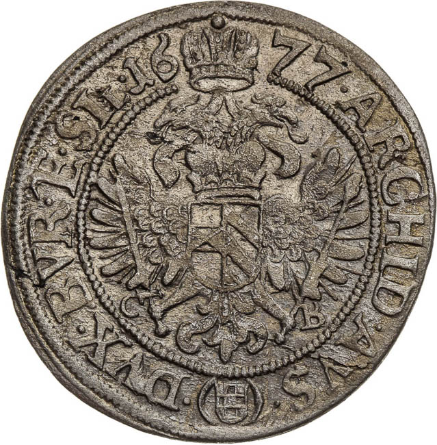 VI Kreutzer 1677 - back