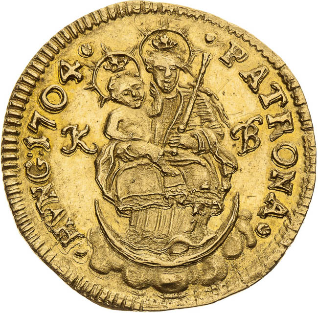 Ducat 1704 - back