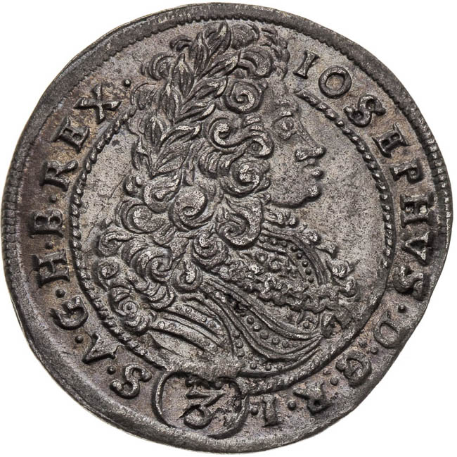 3 Kreutzer 1709 - front