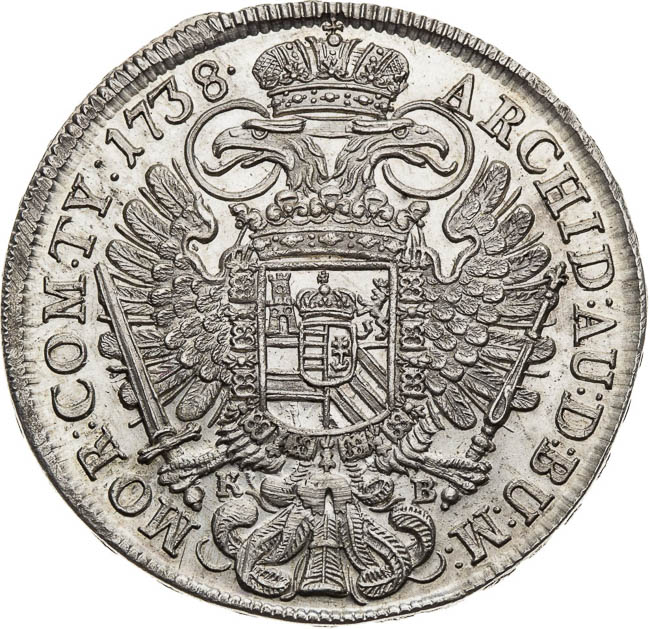 Thaler 1738 - back