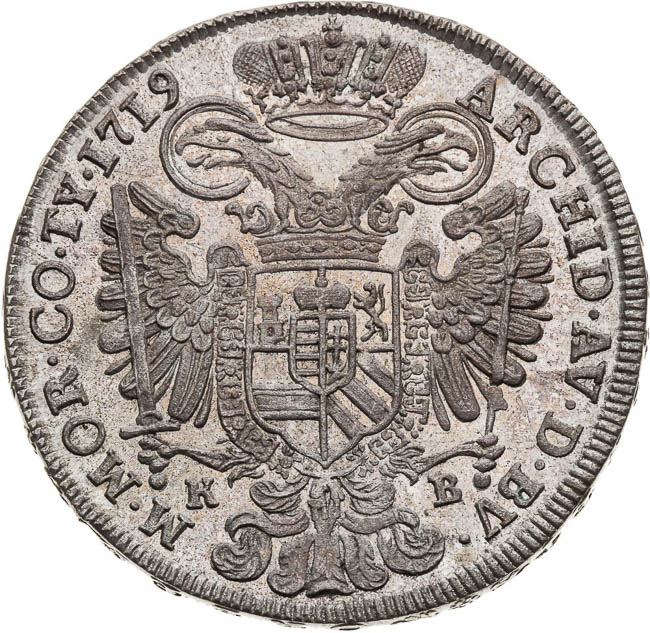 1/2 Thaler 1719 - back