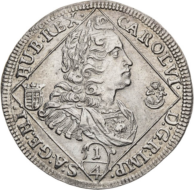 1/4 Thaler 1736 - front