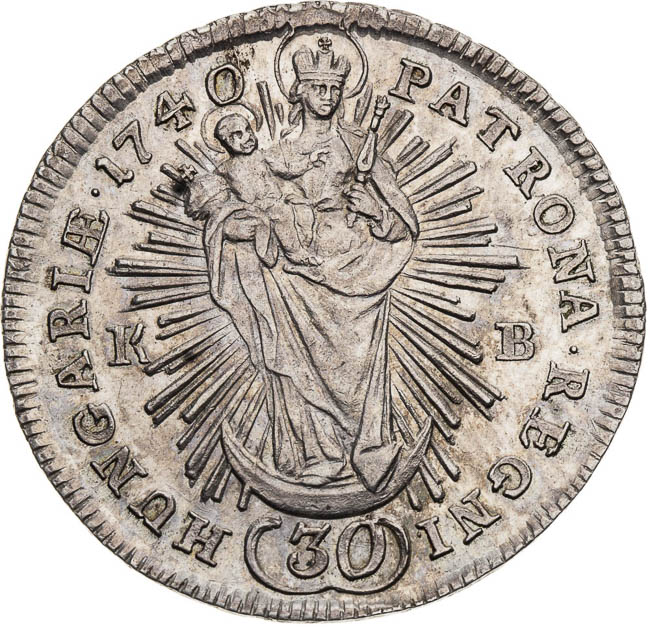 30 Kreutzer 1740 - back