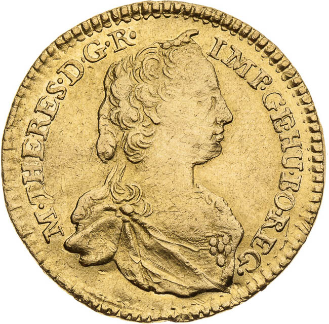 Ducat 1757 - front
