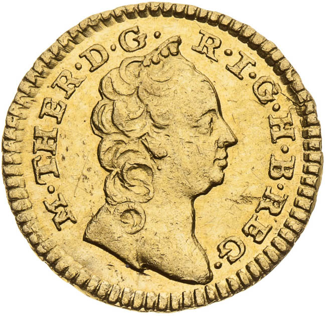 1/4 Ducat 1749 - front