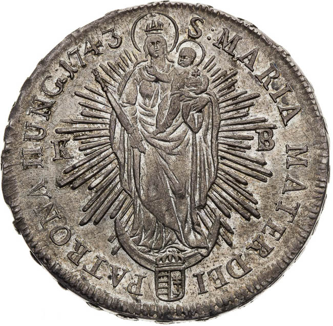 Thaler 1743 - back