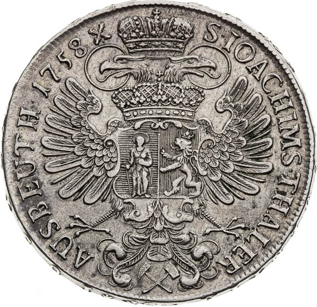 Thaler 1758 - back