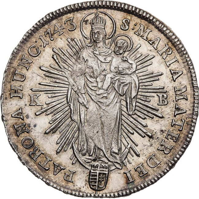 1/2 Thaler 1743 - back