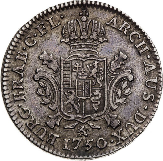 1/2 Ducaton 1750 - back