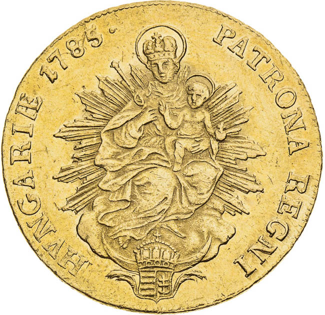 2 Dukát 1785 - revers