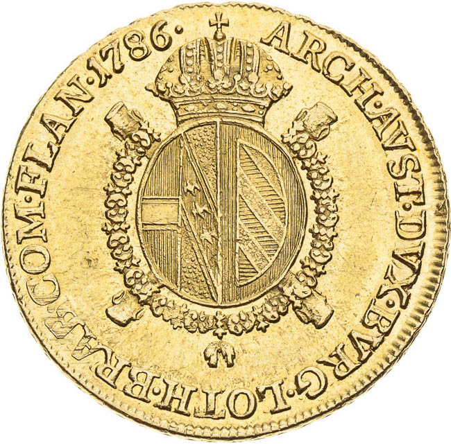 1/2 Sovráno 1786 - revers