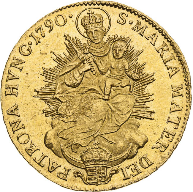 Dukát 1790 - revers