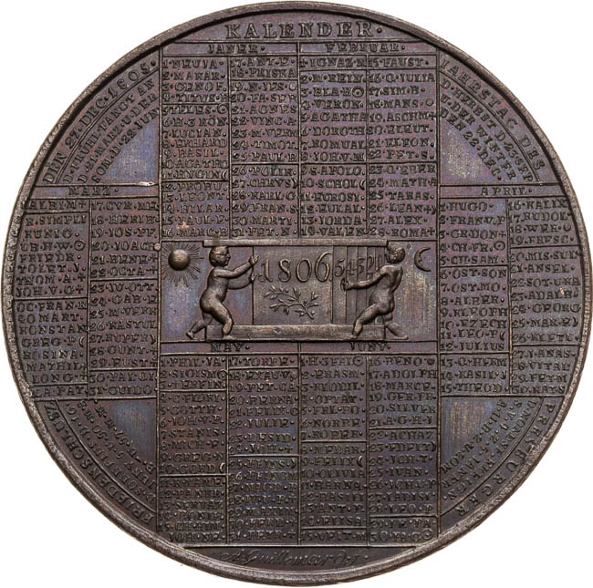 Medaile 1806 - avers