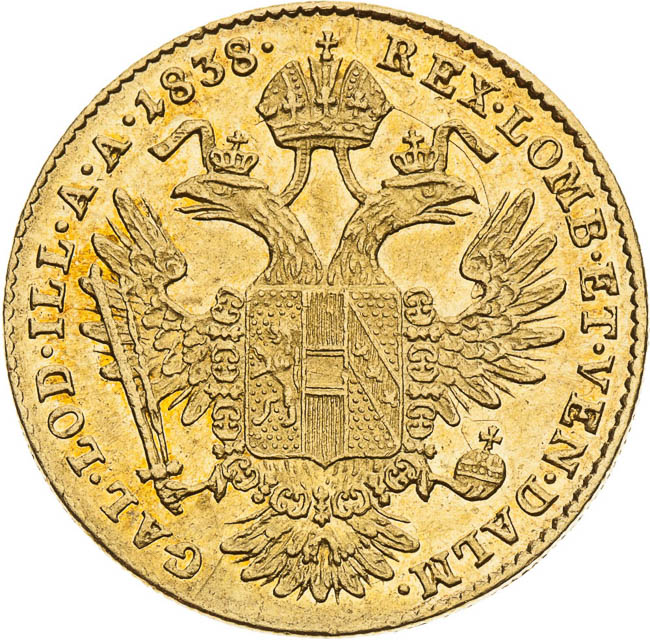 Ducat 1838 - back