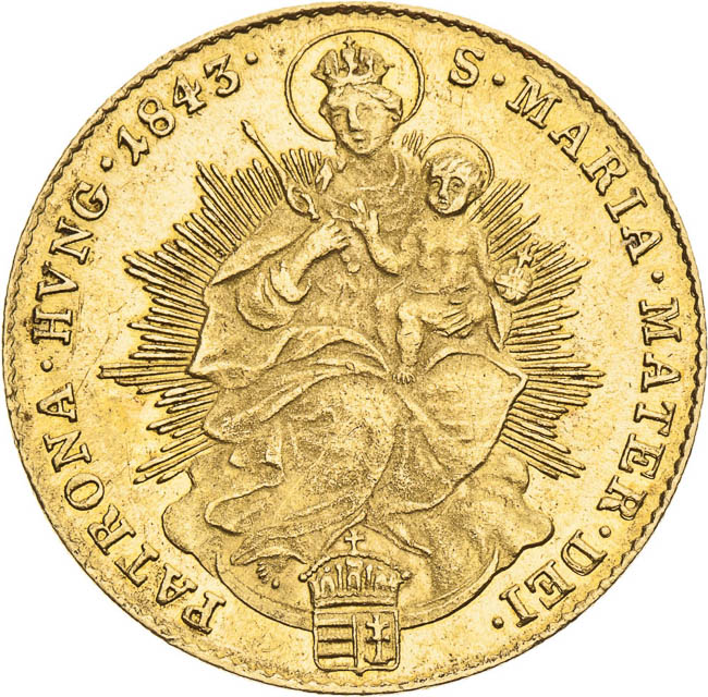 Ducat 1843 - back