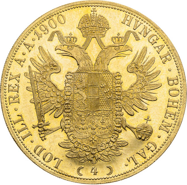4 Ducats 1900 - back