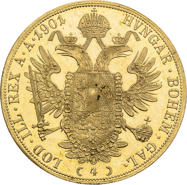 4 Ducats 1901 - back