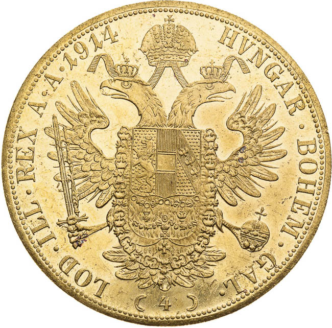 4 Ducats 1914 - back