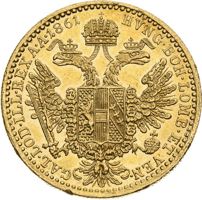 Ducat 1861 - back