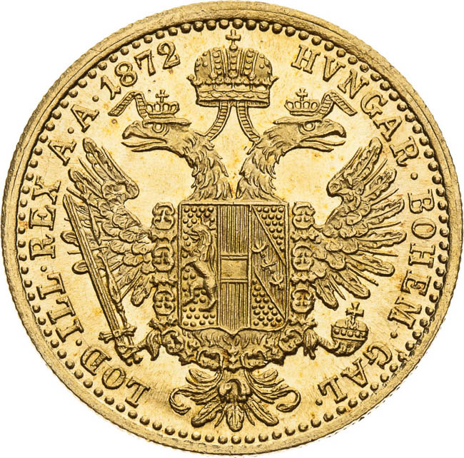 Ducat 1872 - back