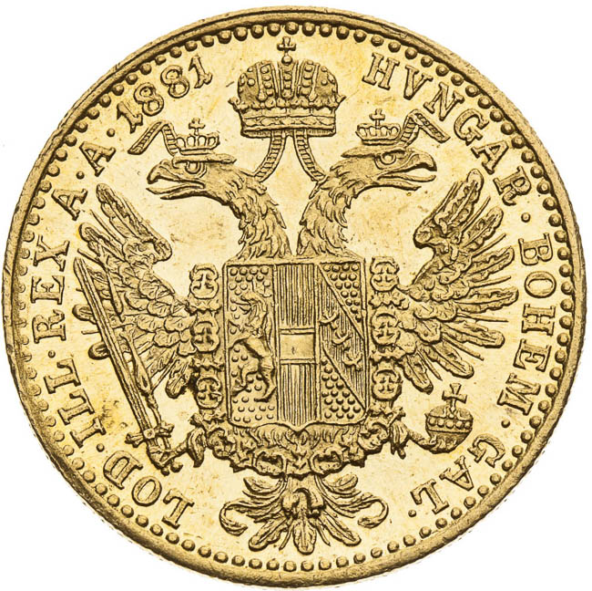 Ducat 1881 - back