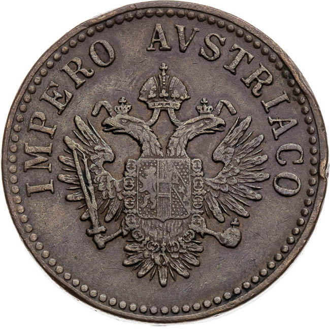 15 Centesimi 1852 - front