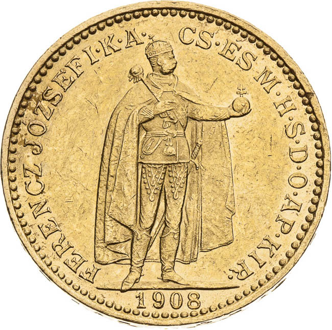 20 Korona 1908 - avers