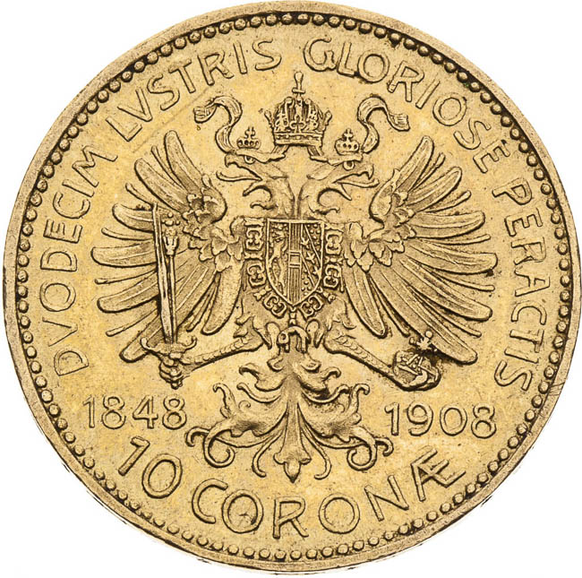 10 Korona 1848-1908 - revers