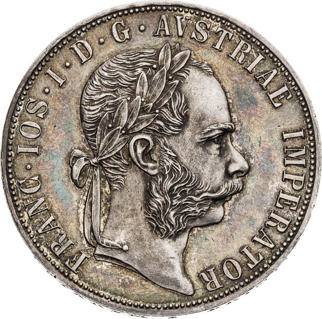 Kutnohorský 2 Zlatník 1887 - avers