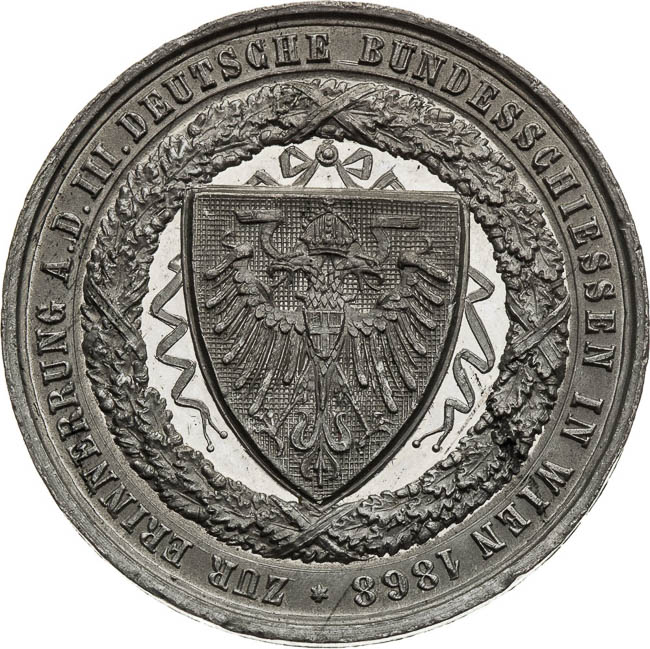 Medaile 1868 - revers