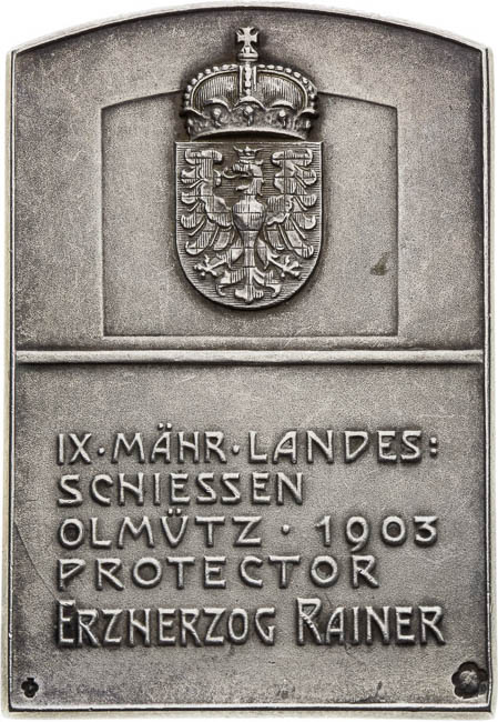 Medal (Plaque) 1903 - back