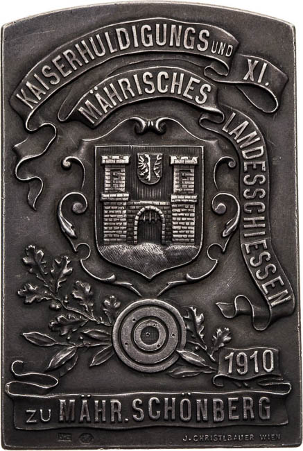 Medal (Plaque) 1910 - back
