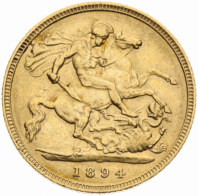 1/2 Sovereign 1894 - revers