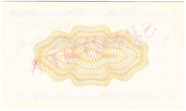1 TKcs Purchase Tuzex Voucher I/1989 SPECIMEN - back
