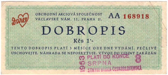 1 Kcs Darex (Credit note) - front