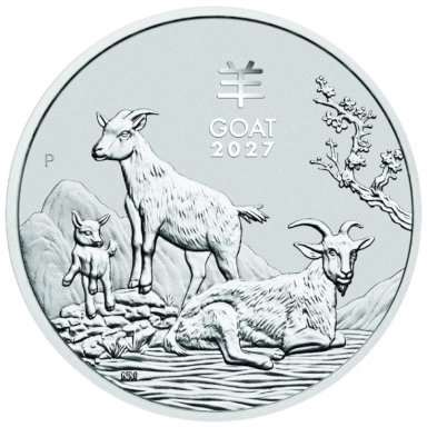 Investment silver Year of the Goat 2027 - 1 ounce - front