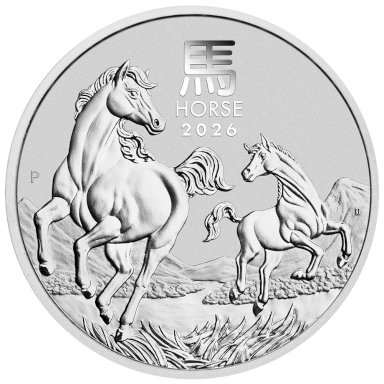 Investment silver Year of the Horse 2026 - 1 ounce - front
