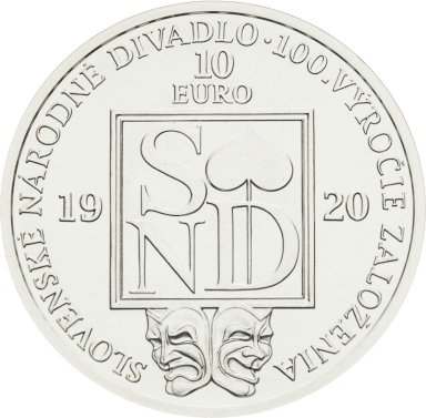10 Eur 2020 - Slovenské národné divadlo (BK) - averz