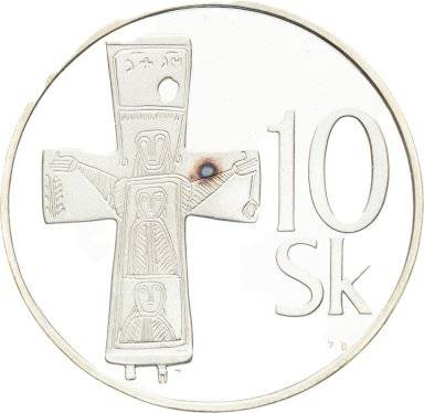 10 Koruna 1993 (Silver replica), no. 770 - front