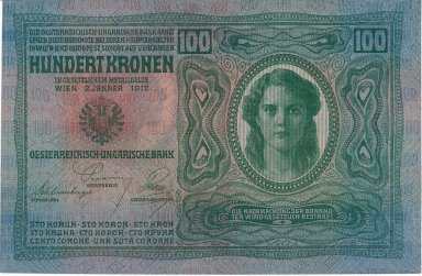 100 K 1912, s. 1979 (falošný kolok) - reverz