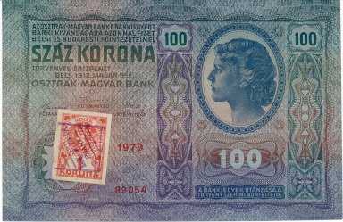 100 K 1912, s. 1979 (falošný kolok) - averz