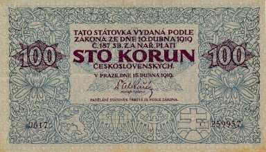 100 Kč 1919 s. 0017 - averz