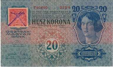 20 K 1913 s. 2324 (counterfied stamp) - front