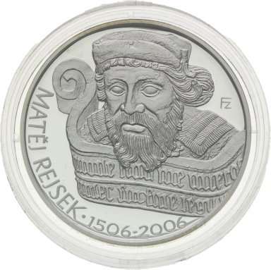 200 Kč 2006 Matěj Rejsek - strieborné pamätné mince ČNB - averz