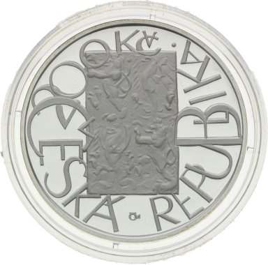 200 Kč 2001 Jednotna evropská měna EURO - strieborné pamätné mince ČNB - reverz
