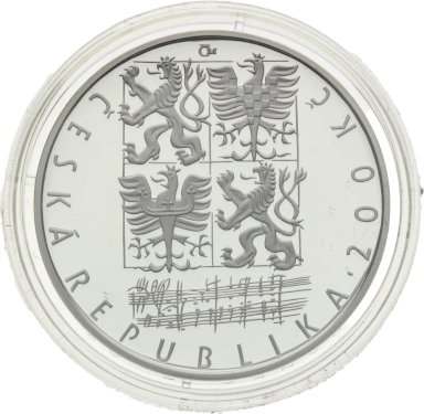 200 Kč 2004 Leoš Janáček - strieborné pamätné mince ČNB - reverz