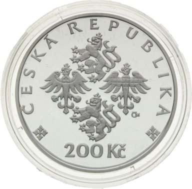 200 Kč 2002 Sv. Zdislava z Lemberka - strieborné pamätné mince ČNB - reverz