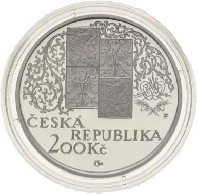 200 Kč 2002 Mikoláš Aleš - stříbrné pamětní mince ČNB - revers