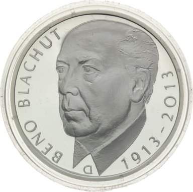 500 Kč 2013 Beno Blachut - strieborné pamätné mince ČNB - averz